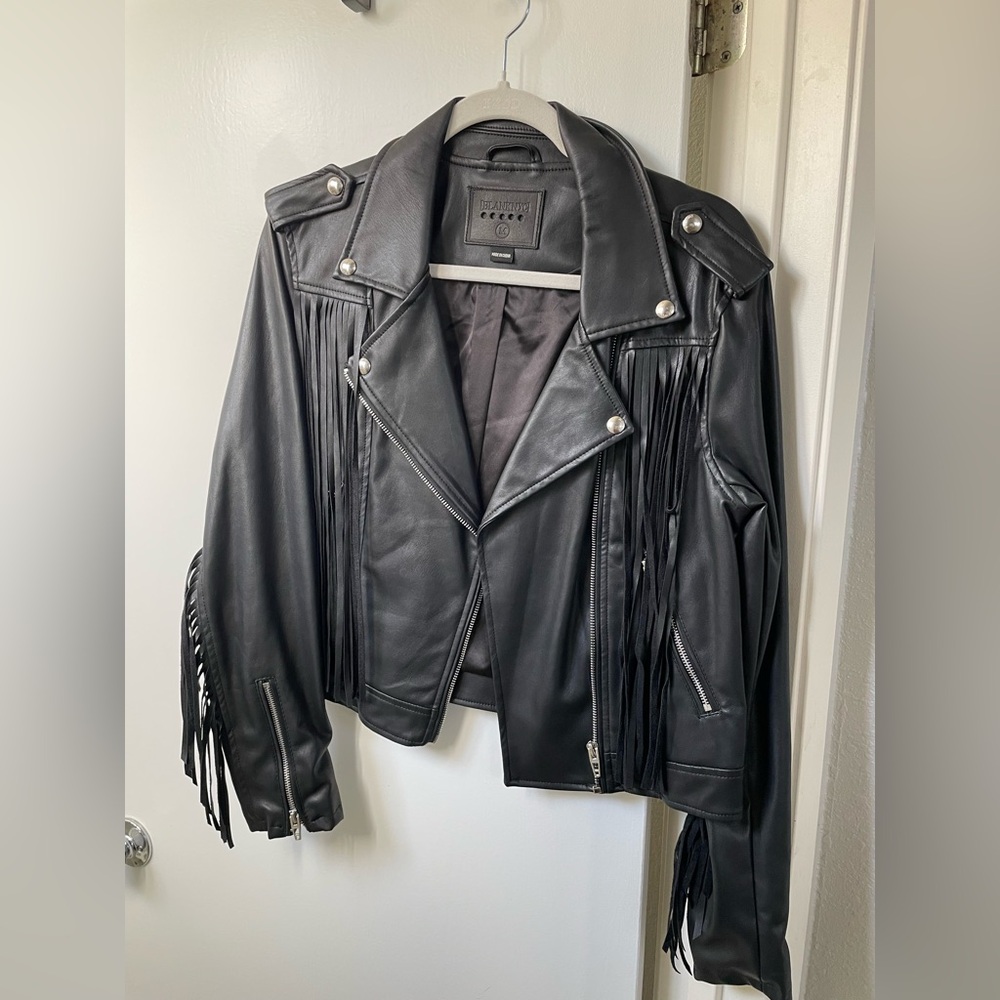 Blank NYC faux leather jacket